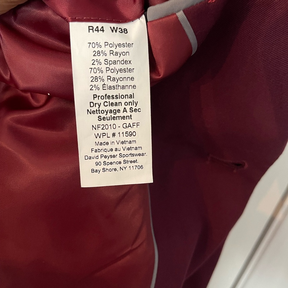 Nautica Rich burgundy Blazer - Picture 5 of 6